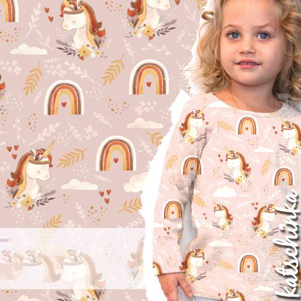 Bio Sommersweat #Rainbow Unicorn - Kopie